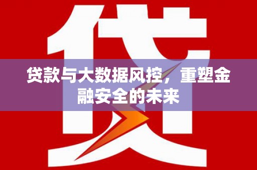 高唐贷款与大数据风控，重塑金融安全的未来