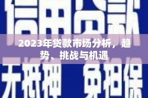 通城2023年贷款市场分析，趋势、挑战与机遇