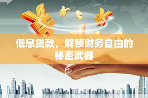 滑县低息贷款，解锁财务自由的秘密武器