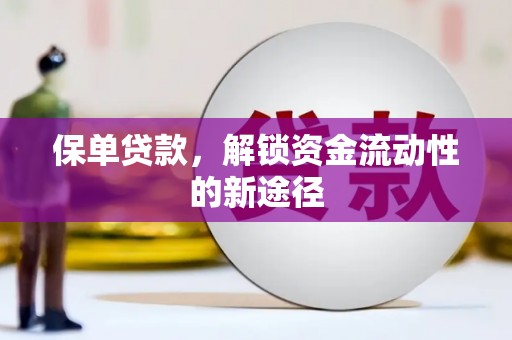 靖州保单贷款，解锁资金流动性的新途径