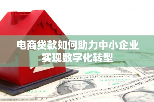 氹仔岛电商贷款如何助力中小企业实现数字化转型