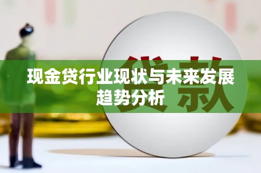 顺河现金贷行业现状与未来发展趋势分析