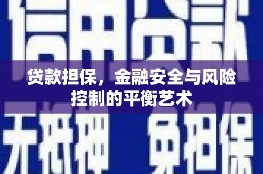 东平贷款担保，金融安全与风险控制的平衡艺术