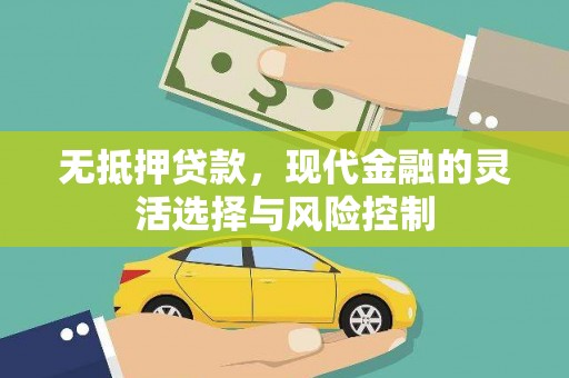 秦安无抵押贷款，现代金融的灵活选择与风险控制