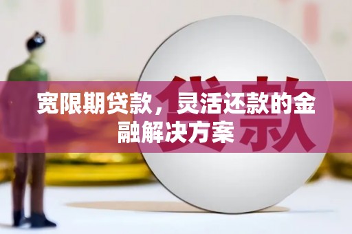 徐汇宽限期贷款，灵活还款的金融解决方案