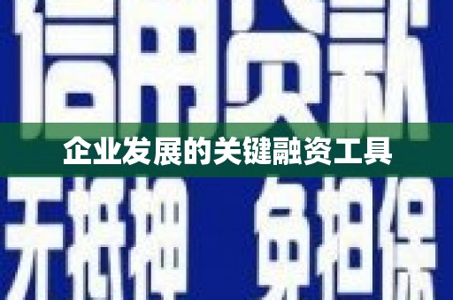 原阳企业发展的关键融资工具