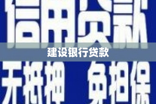 东乡建设银行贷款
