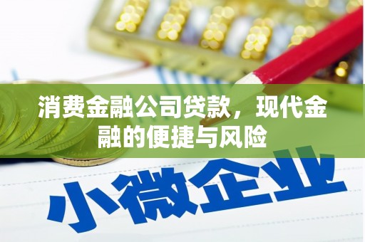 厦门消费金融公司贷款，现代金融的便捷与风险