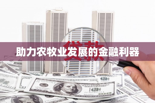 四湖助力农牧业发展的金融利器