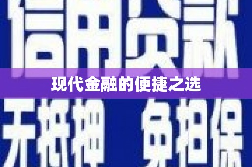 龙海现代金融的便捷之选