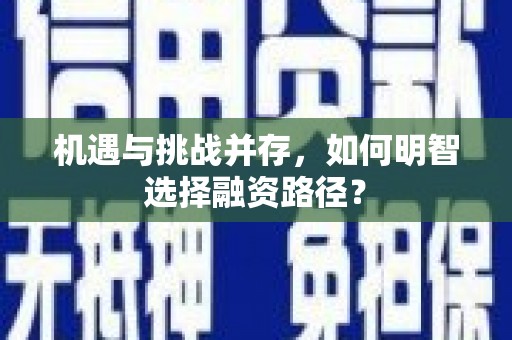 双湖机遇与挑战并存，如何明智选择融资路径？