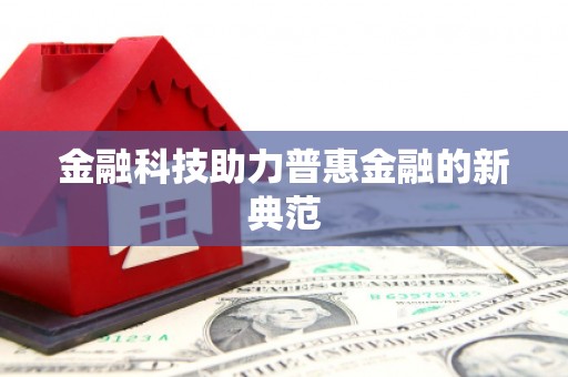前金金融科技助力普惠金融的新典范