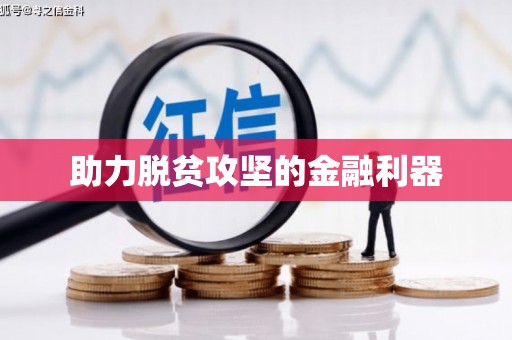 望谟助力脱贫攻坚的金融利器