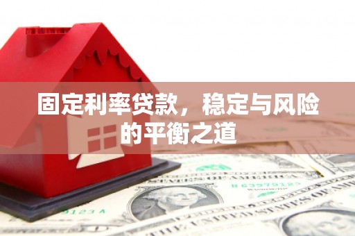 清水固定利率贷款，稳定与风险的平衡之道