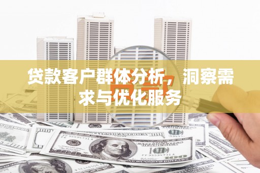 安溪贷款客户群体分析，洞察需求与优化服务